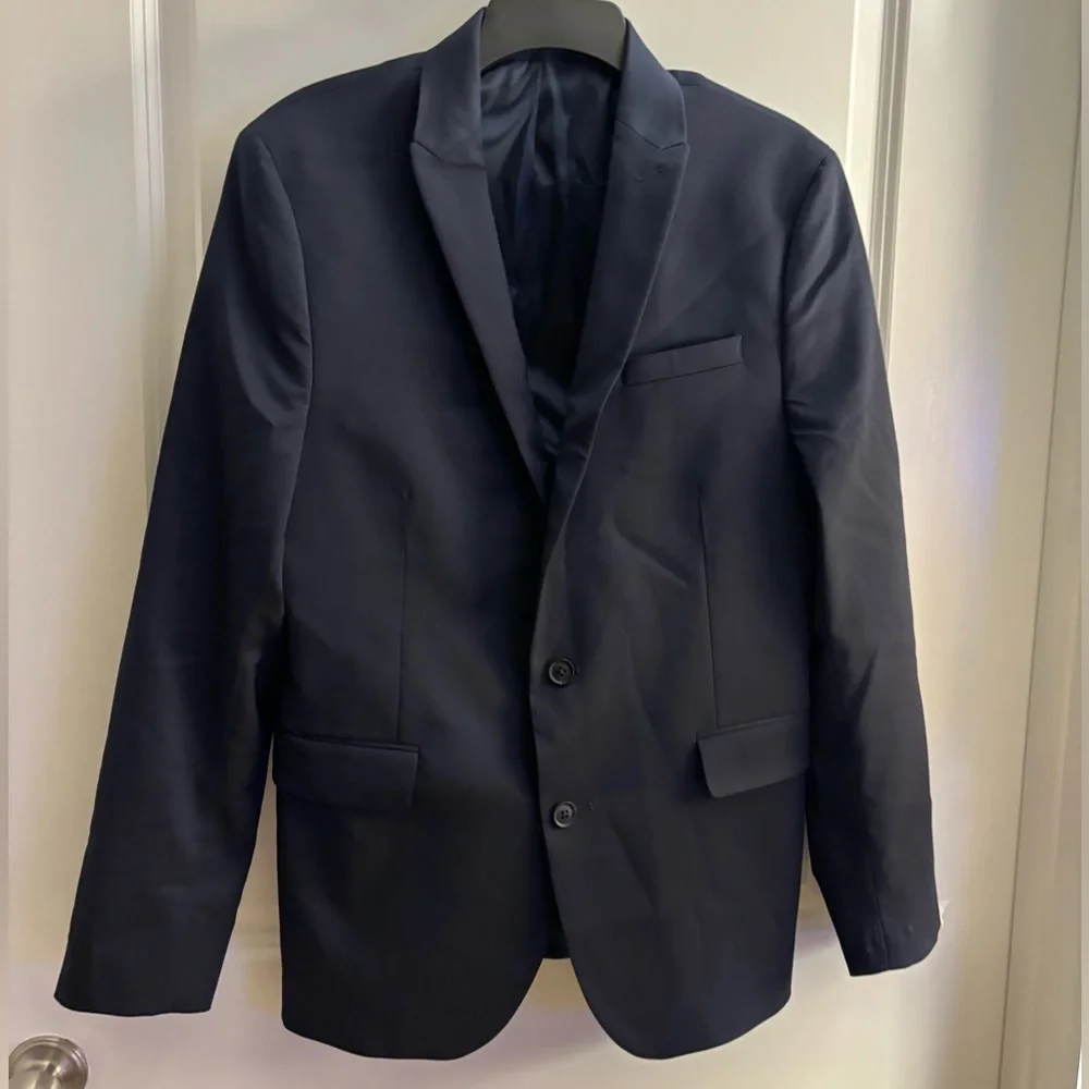 NWOT Men's JF J.Ferrar Slim Fit Dk Navy Blazer/ Sports Jacket sz 40 Reg